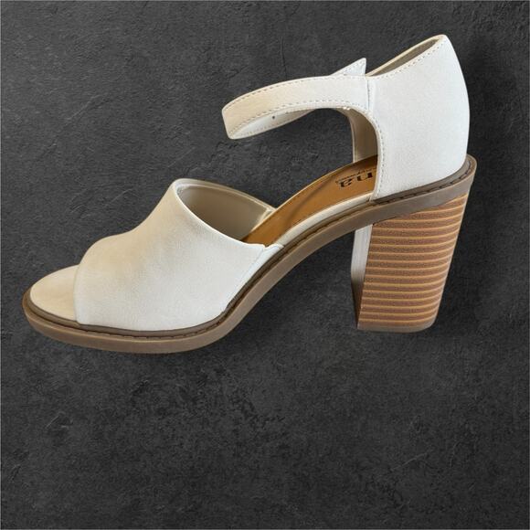 ana a new approach Pixley Cream block heel woman's shoes SZ/7.5 - Picture 9 of 14